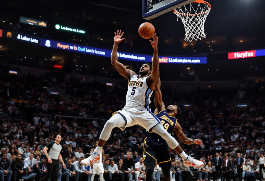 teilnehmer: denver nuggets gegen lakers spielerstatistiken spiel